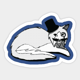 Classy Cat Sticker